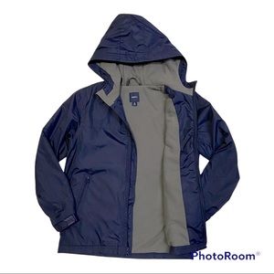 GAP KIDS Boy’s Navy Fleece/Lined Windbuster Jacket Boy Size XL (12)